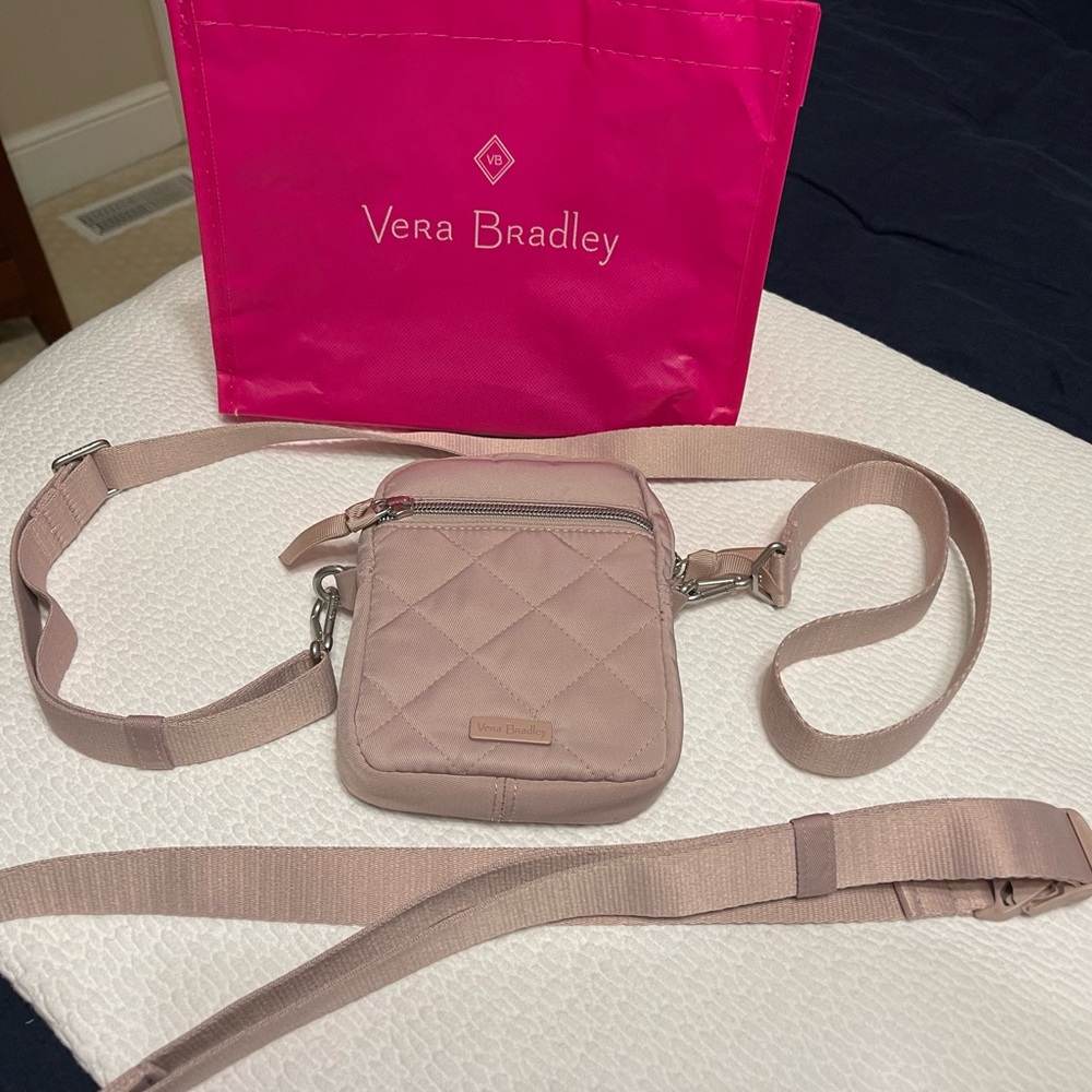 Vera Bradley, small Crossbody bag rose pink.NWOT